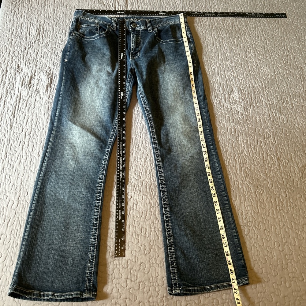 Men's Bootcut Jeans - Indigo - Picture 7 of 7